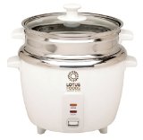 Lotus Foods Stainless Steel Rice Cooker and Steamer, 12 Cup Capacity