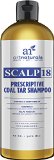 Art Naturals Scalp18 Coal Tar Therapeutic Anti Dandruff Shampoo 16 oz - Helps clear symptoms of Psoriasis, Eczema, Itchy Scalp & Dandruff - Made in USA with Natural & Organic Ingredients-Sulfate Free