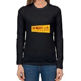 Custom Cas Walker Supermarket Black Women Organic Cotton Long-sleeve Fitted Funny Small T-shirt