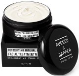 Detoxifying Mineral Clay Facial Treatment Mask For Men- 5 OZ - Combats Acne, Blackheads, Excess Oil & The Effects Of Aging By Extracting Toxic Impurities - Natural & Certified Organic Ingredients
