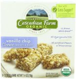 Cascadian Farm Organic Chewy Granola Bars, Vanilla Chip, 6 - 1.2 Ounce Bars (Pack of 6)