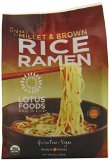 Lotus Foods Organic Rice Ramen Noodles, Millet and Brown Rice, 6 Count