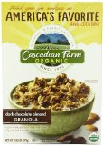 Cascadian Farm Granola Cereal, Organic Dark Chocolate Almond, 13.25 Ounce (Pack of 6)