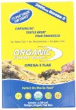 Organic Food Bar, Omega-3 Flax, 68 Gram Bars, (Pack of 12)