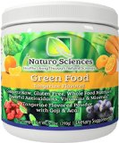 Natural Greens Food By Naturo Sciences - Complete Raw Whole Green Food Nutrition with Super Powerful Antioxidants, Vitamins, Minerals with Goji and Acai - Amazing Tangerine Flavor 8.5oz (240g) 30 Servings