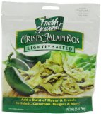 Fresh gourmet Crispy Jalapenos, Lightly Salted, 3.5-Ounce (Pack of 6)