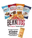 Beanitos Chips Variety Pack 8 Bags 4 Flavors (2 Original Black Bean, 2 Chipotle BBQ, 2 Nacho Cheese, 2 Restaurant Style) All Natural Gluten Free High Fiber Vegan No Preservatives Certified Kosher (8) Includes Exclusive Simples Recipes With Chips Booklet By Custom Varietea (1.5 oz Each)