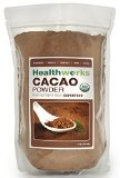Healthworks Raw Certified Organic Cacao Powder, 1 lb