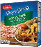 Lipton Recipe Secrets Soup and Dip Mix, Savory Herb with Garlic 2.4 oz(Pack of 6)