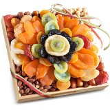 Golden State Fruit Tropical Flora Dried Fruit Tray with Nuts Gift