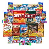 Cookies Chips & Candies Variety Pack Bundle Assortment Includes Doritos Goldfish Laffy Taffy Rice Krispies Sour Patch Oreos & More Includes Recipes By Custom Varietea Bulk Sampler 40 Count