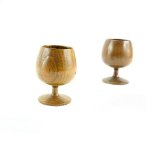 Moyishi Handmade Natural Solid Wood Wooden Wine Goblet Tea Cup Wine Mug 150ml