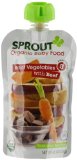 Sprout Stage 3 Organic Baby Food, Root Vegetables & Apple with Beef, 4.5 Ounce (Pack of 5)