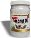 iOrgani Coconut Oil, Raw Organic Virgin for Cooking, Baking, Skin and Hair Growth 32oz