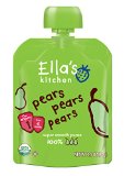Ella's Kitchen Organic Stage 1, Pears Pears Pears, 2.5 Ounce (Pack of 6)