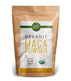 Organic Maca Powder, Gelatinized from Raw for Enhanced Absorption, Non-GMO, 1lb (16 ounce) Bag, USDA Certified, FREE Recipe Book!