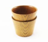 Moyishi Top-Grade Natural Solid Wood Wooden Tea Cup Wine Mug 300ml,4PCS