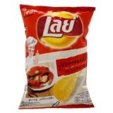 Potato Crisps Crabs and Spicy Flavored (80g) Limited Edition for 2012 Year - Thai Language & Thai Style