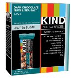Kind Nuts and Spices Bars, Dark Chocolate Nuts and Sea Salt, 4 ct (4 Pk)