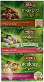 Emerald Breakfast On The Go! Nut And Grain Blends 3 Flavor Variety Bundle: (1) Emerald Maple & Brown Sugar Oatmeal Nut Blend, (1) Emerald Strawberry Vanilla Yogurt Granola Bites, and (1) Emerald Berry Nut Blend Nut & Granola Mix, 6.25-7.5 Oz. Ea. (3 Boxes Total)