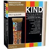 Kind Nuts & Spices Bar - Madagascar Vanilla Almond 4 Bars (Pack of 3)