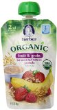 Gerber Organic 2nd Foods Pouches, Banana, Red Berries Granola, 3.5 Ounce, 12 count
