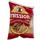 Mission Foods White Round Tortilla Chips, 3 Ounce (Pack of 48)