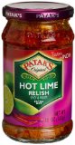 Patak's Hot Lime Relish, Extra Hot, 10-Ounce Glass Jars (Pack of 6)