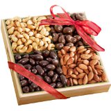 Golden State Fruit Savory and Chocolate Covered Nuts Gift Tray