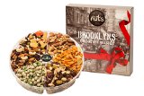 Call Me Nuts- Gourmet Nuts Gift Tray Health Platter(2 lb) Delicious, Kosher -Trail Deluxe, Health Mix, Cranberry Mix, Wasabi Green Peas, Cajun Spicy Mix and Mixed Salted Nuts Perfect for Parties