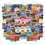 Ultimate Snacks Chips Cookies Candy Variety Assortment Pack Includes Simply 7 Cheez It Goldfish Beanitos Oreos Popcorners & More Includes Recipes By Custom Varietea Bulk Sampler 65 Snack Size Packs