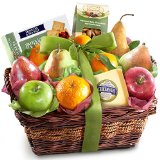 Golden State Fruit Cheese and Nuts Delight Fruit Basket