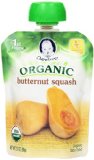 Gerber Purees Organic 1st Foods Pouches, Butternut Squash, 3.17 Ounce (Pack of 12)