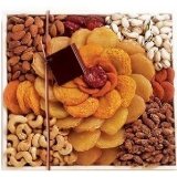 Broadway Basketeers Gift Basket Rose Arrangement of Dried Fruits and Nuts