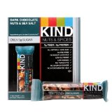 KIND Nuts & Spices Bars, Dark Chocolate Nuts & Sea Salt 1.4 oz (Pack of 4)