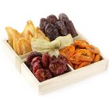 Californian Produce, Dried Fruit Gift Box, Sectional Wooden Gift Tray - Oh! Nuts