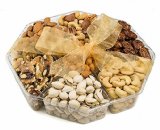 Farm Fresh Nuts Roasted Nut Gift Basket, 7 Section (2 Lb)