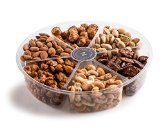 The Nuttery Deluxe Roasted Nuts Gift Basket, 6-Section