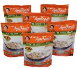 Dr. Jay's Ayurfoods Lentil Khichadi 6 Pack - Premium Blend of Basmati Rice, Lentils and Spices, FREE of Preservatives, BEST All Natural Ingredients, Vegan, Vegetarian, Gluten Free, Ayurvedic, Ready to Eat in 15 Minutes