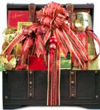The Holiday VIP Deluxe Gourmet Food Gift Basket - Size Large - Includes Meat, Cheese, Crackers, Chocolate, Nuts, Caviar, Coffee, Cookies, Smoked Salmon and Much More