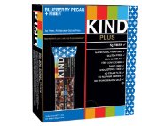 KIND PLUS, Blueberry Pecan + Fiber Bars, Gluten Free Bars, 1.4 Ounce, 12 Count