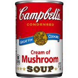 Campbell's Cream of Mushroom Soup, 10.75 Ounce Cans (Pack of 48)