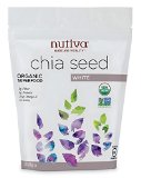 Nutiva Organic Chia Seeds, White, 12-Ounce
