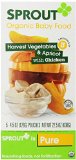 Sprout Baby Food Stage Three, Harvest Vegetables and Apricot with Chicken, 4.5 Ounce (Pack of 5)