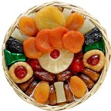 Broadway Basketeers Heart Healthy Floral Dried Fruit (Small) Gift Tray, 16 Ounce Box
